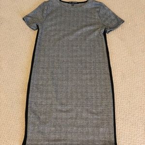 NWOT Black and Gray Plaid Dress Size XS